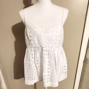 J Crew White Tank Top